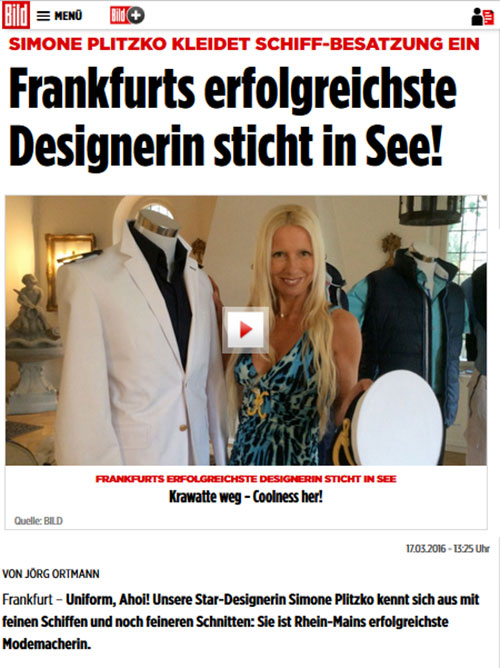 Uniform, Ahoi! Unsere Star-Designerin Simone Plitzko kennt sich aus mit feinen Schiffen und noch feineren Schnitten: Sie ist Rhein-Mains erfolgreichste Modemacherin. Uniform, Ahoi! Unsere Star-Designerin Simone Plitzko kennt sich aus mit feinen Schiffen und noch feineren Schnitten: Sie ist Rhein-Mains erfolgreichste Modemacherin.